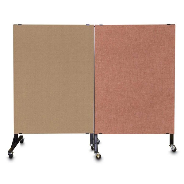 Enclosed Corkboard, 1 Door, 72"x48", 4" Fra